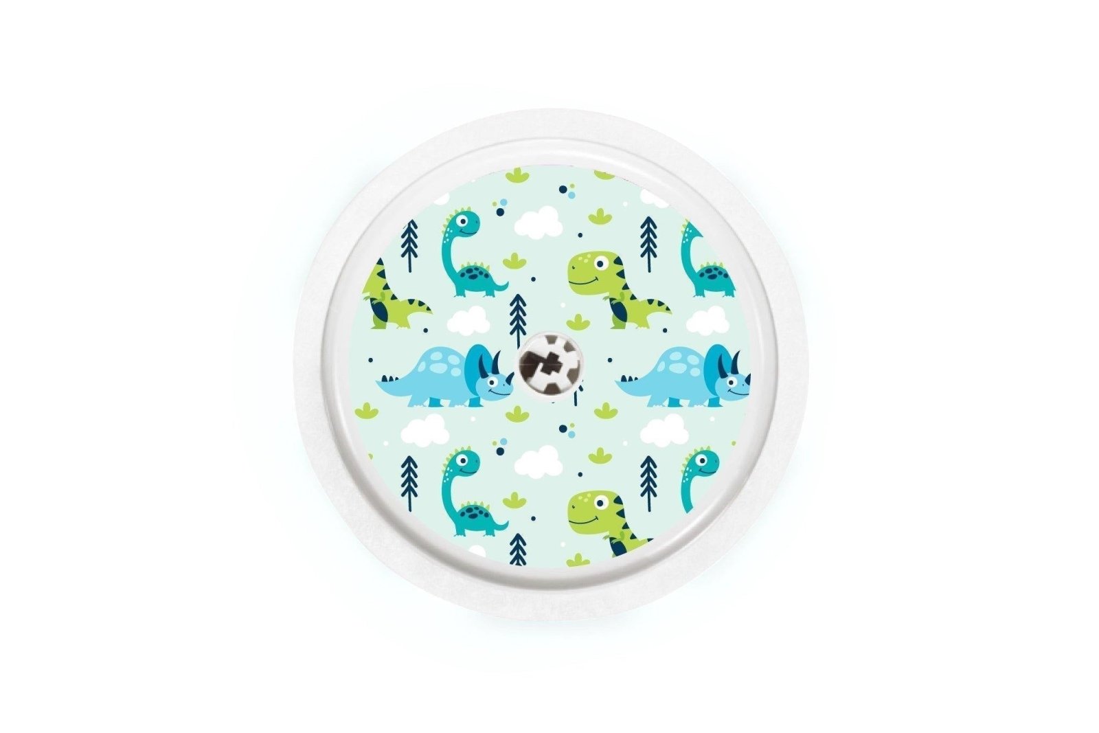 Light Dinosaurs Sticker - Freestyle Libre 1, 2, or 2+ for diabetes CGMs and insulin pumps