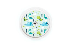 Light Dinosaurs Sticker - Freestyle Libre 1, 2, or 2+ for diabetes CGMs and insulin pumps