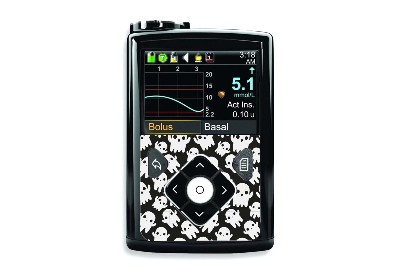 Little Ghosts Sticker - Medtronic Minimed 640g, 680g, 780g for diabetes CGMs and insulin pumps