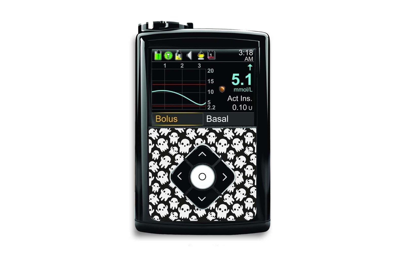 Little Ghosts Sticker for Medtronic Minimed 640g, 680g, 780g diabetes CGMs and insulin pumps