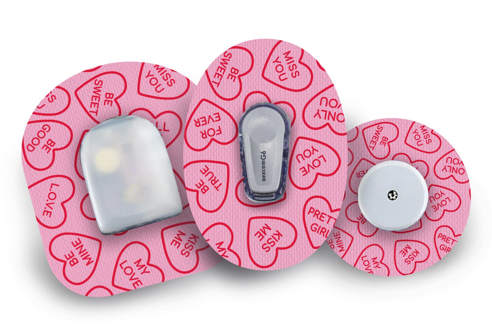 Love Heart Patch for Freestyle Libre 2 diabetes supplies and insulin pumps