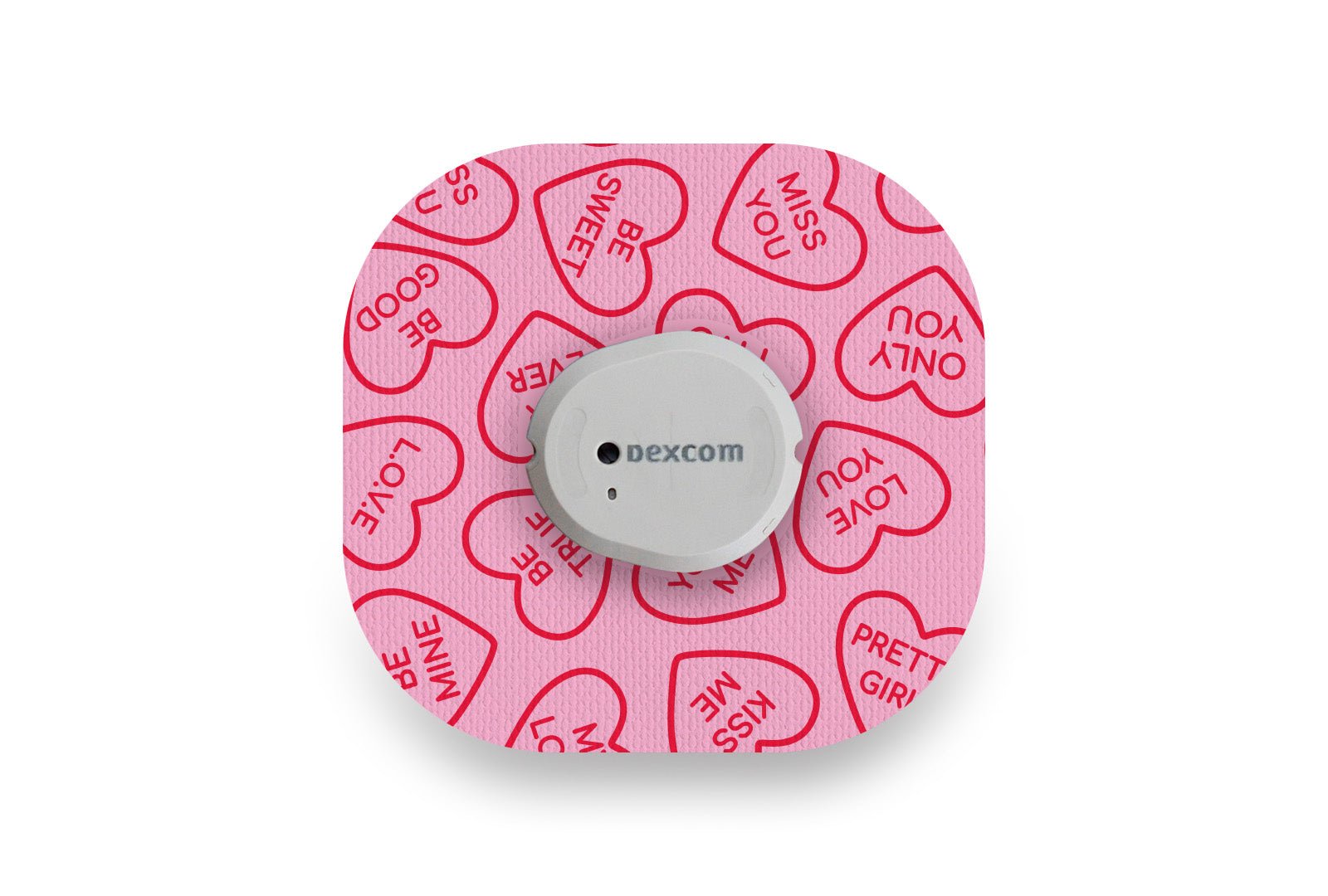 Love Heart Patch for Dexcom G7 diabetes supplies and insulin pumps