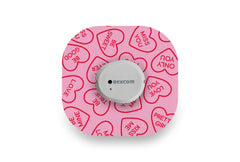 Love Heart Patch for Dexcom G7 diabetes supplies and insulin pumps