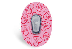 Love Heart Patch for Dexcom G6 diabetes supplies and insulin pumps