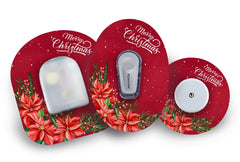 Merry Christmas Patch for Freestyle Libre 2 diabetes CGMs and insulin pumps