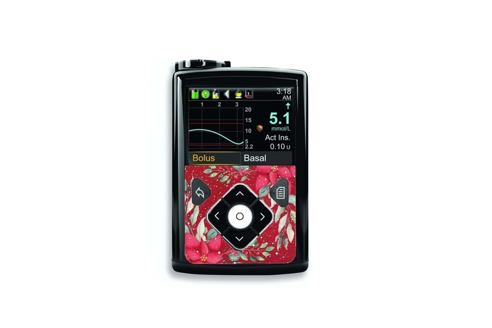 Merry Christmas Sticker - Medtronic for diabetes CGMs and insulin pumps