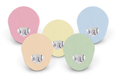 Mixed Pastel Patch Pack for Guardian Enlite - 5 Pack diabetes CGMs and insulin pumps