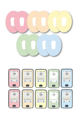 Mixed Pastel Patches Matching Set for Dexcom G6 diabetes CGMs and insulin pumps