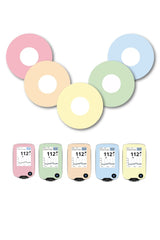 Mixed Pastel Patches Matching Set for Freestyle Libre diabetes CGMs and insulin pumps