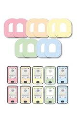 Mixed Pastel Patches Matching Set for Omnipod diabetes CGMs and insulin pumps