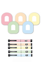 Mixed Pastel Patches Matching Set for Omnipod diabetes CGMs and insulin pumps