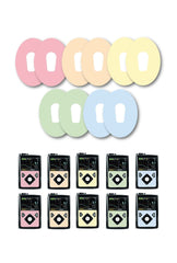 Mixed Pastel Patches Matching Set for Dexcom G6 diabetes CGMs and insulin pumps