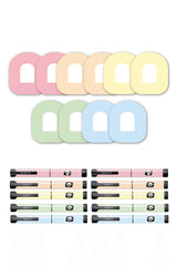 Mixed Pastel Patches Matching Set for Omnipod diabetes CGMs and insulin pumps