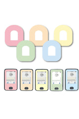 Mixed Pastel Patches Matching Set for Omnipod diabetes CGMs and insulin pumps