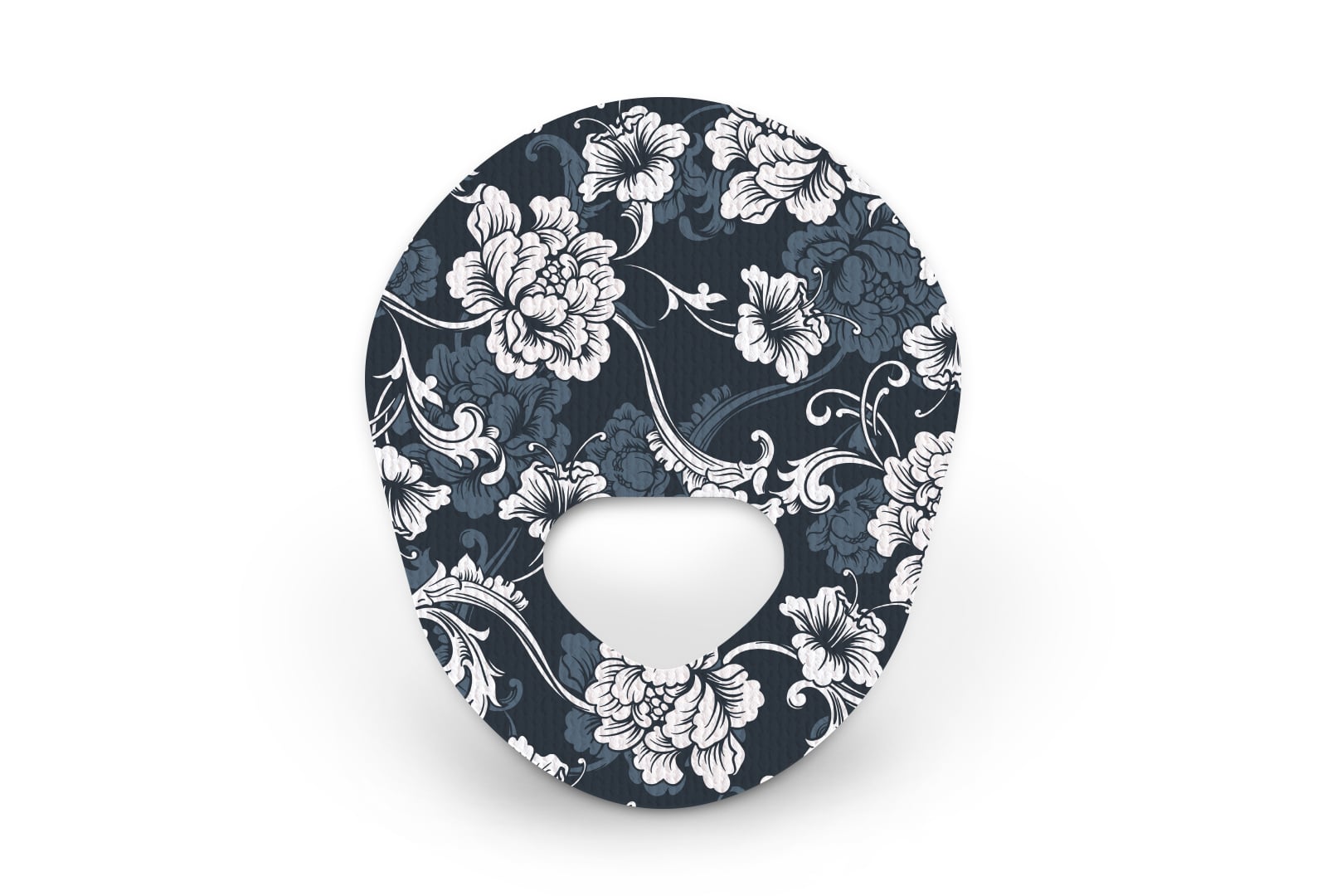 Monochrome Flowers Patch for Guardian Enlite diabetes CGMs and insulin pumps