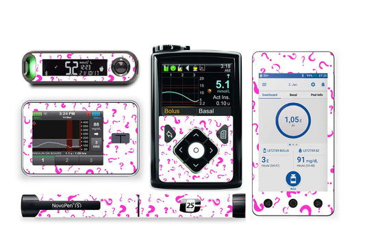 Mystery Stickers 10-Pack (Similar Styles) for Freestyle Libre 1, 2, or 2+ diabetes supplies and insulin pumps