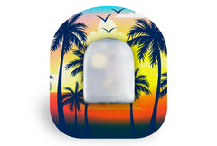 Palm Tree Patch for Omnipod diabetes supplies and insulin pumps