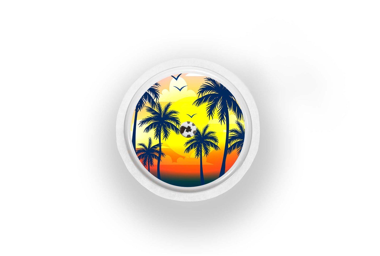 Palm Tree Sticker for Freestyle Libre 1, 2, or 2+ diabetes supplies and insulin pumps