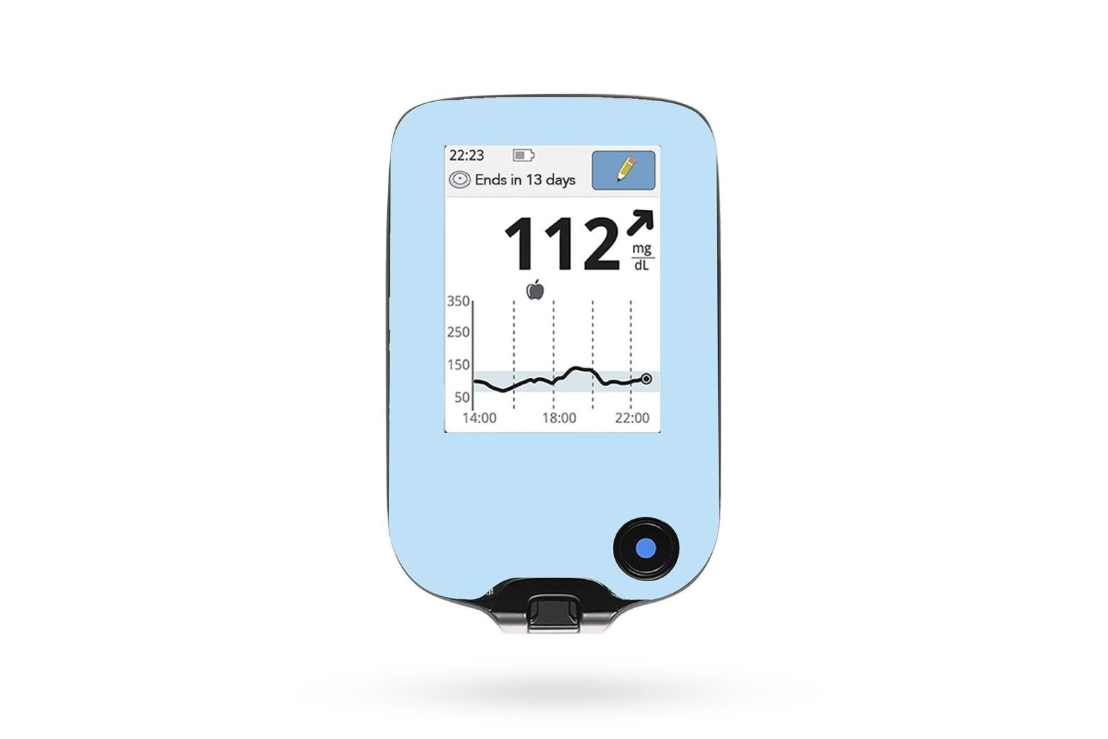 Pastel Blue Sticker - Freestyle Libre Reader for diabetes CGMs and insulin pumps