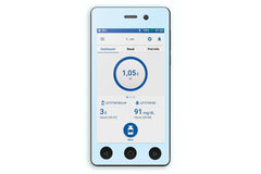 Pastel Blue Sticker - Omnipod Dash PDM for diabetes CGMs and insulin pumps
