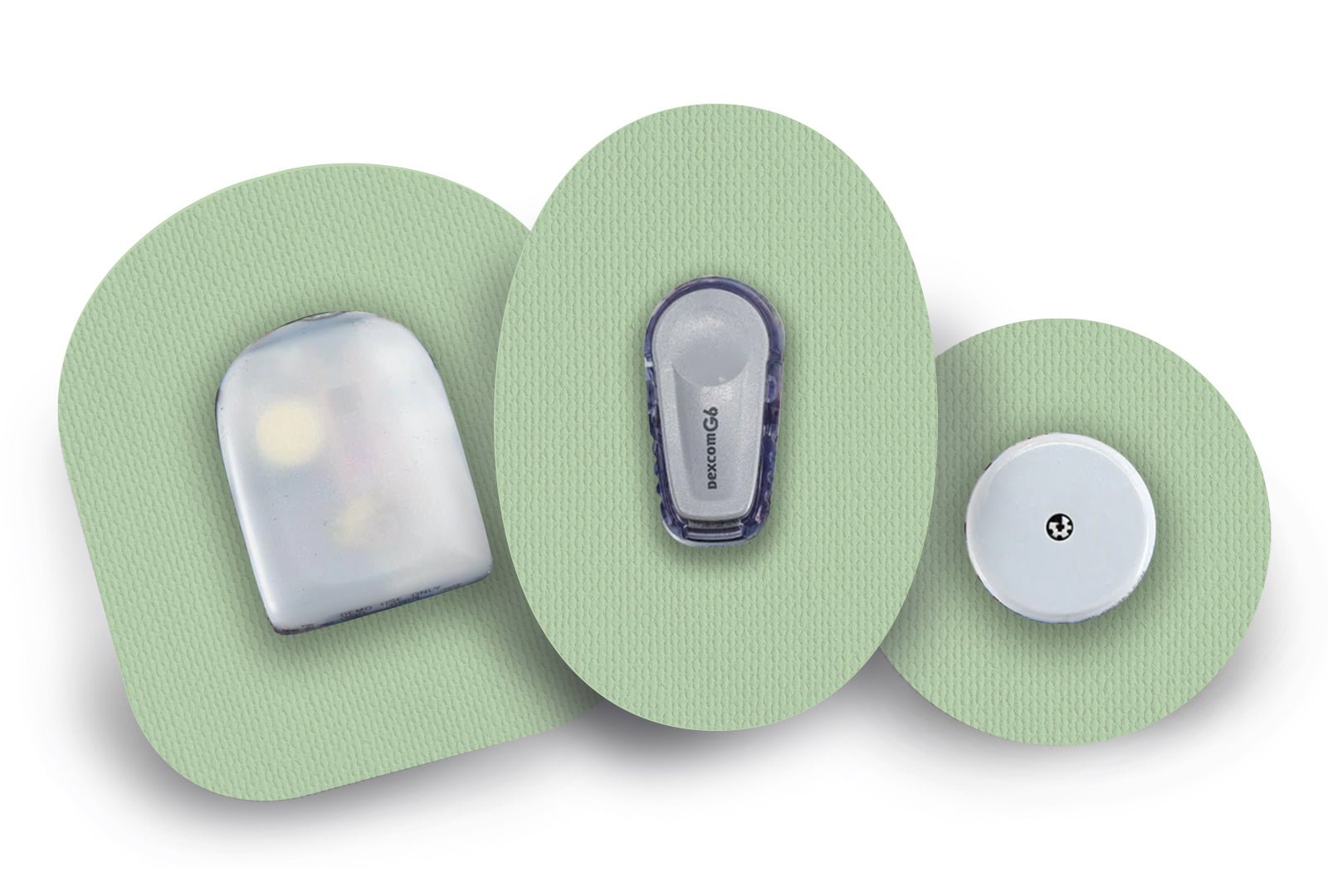 Pastel Green Patch for Freestyle Libre 2 diabetes CGMs and insulin pumps