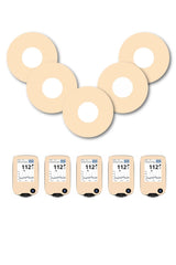 Pastel Orange Patches Matching Set for Freestyle Libre diabetes CGMs and insulin pumps