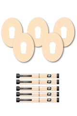 Pastel Orange Patches Matching Set for Dexcom G6 diabetes CGMs and insulin pumps