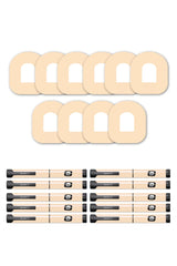 Pastel Orange Patches Matching Set for Omnipod diabetes CGMs and insulin pumps