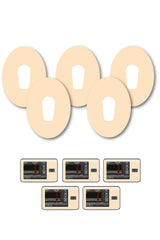 Pastel Orange Patches Matching Set for Dexcom G6 diabetes CGMs and insulin pumps