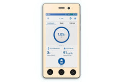 Pastel Orange Sticker - Omnipod Dash PDM for diabetes CGMs and insulin pumps