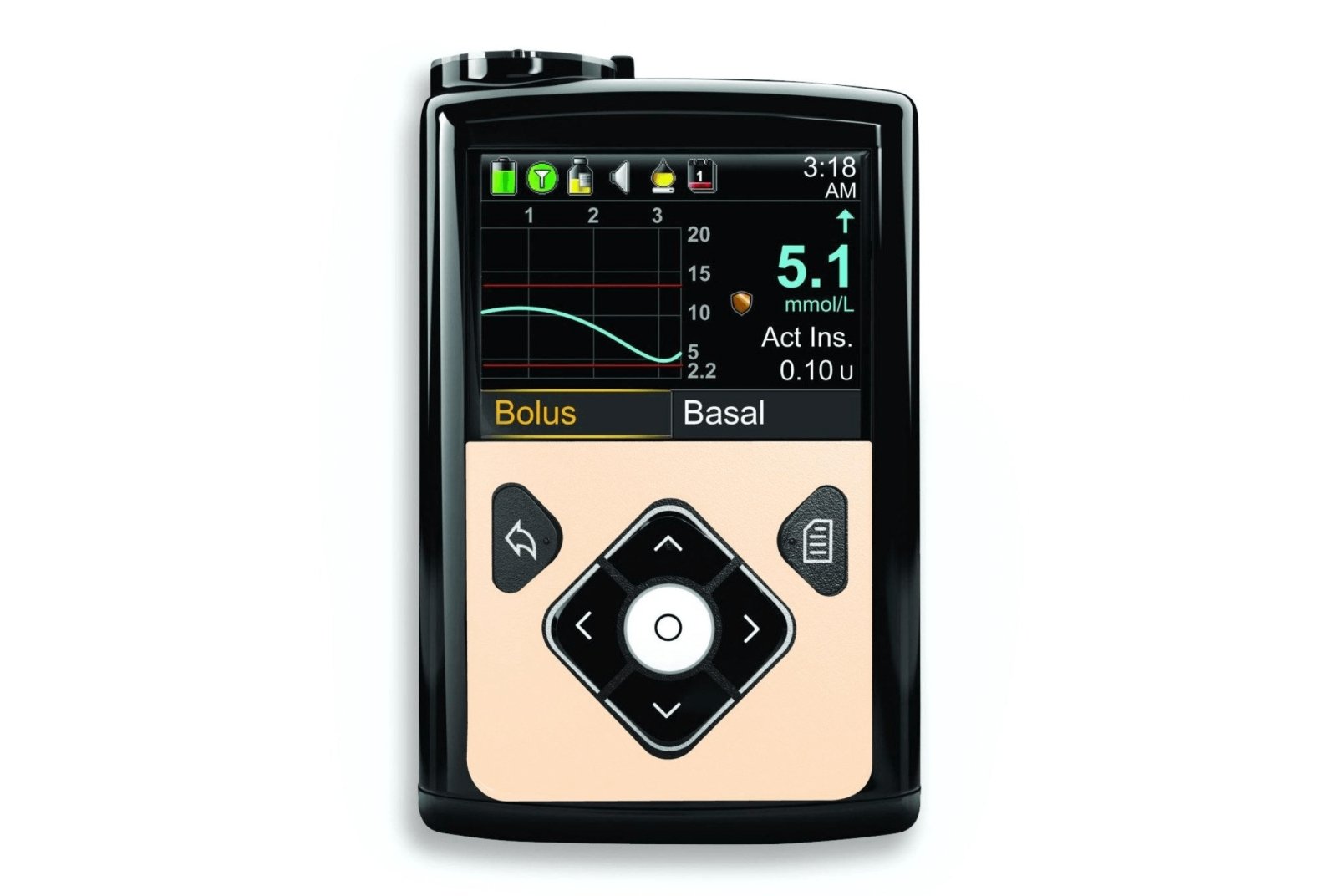 Pastel Orange Sticker for Medtronic Minimed 640g, 680g, 780g diabetes CGMs and insulin pumps