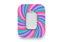 Pastel Swirl Patch for Medtrum CGM diabetes supplies and insulin pumps