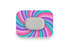 Pastel Swirl Patch for GlucoRX Aidex diabetes supplies and insulin pumps