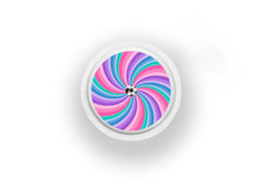 Pastel Swirl Sticker for Freestyle Libre 1, 2, or 2+ diabetes supplies and insulin pumps