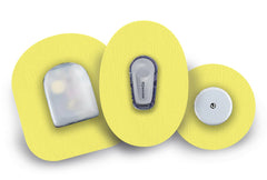 Pastel Yellow Patch for Freestyle Libre 2 diabetes CGMs and insulin pumps