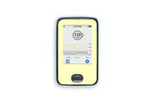  Pastel Yellow Sticker - Dexcom G6 Receiver for diabetes CGMs and insulin pumps