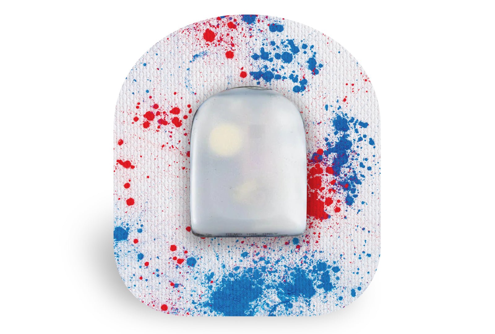 Patriot Paint Splash Patch for Omnipod diabetes CGMs and insulin pumps