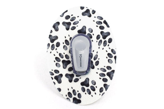 Paw Print Patch - Dexcom G6 / One for Single diabetes CGMs and insulin pumps