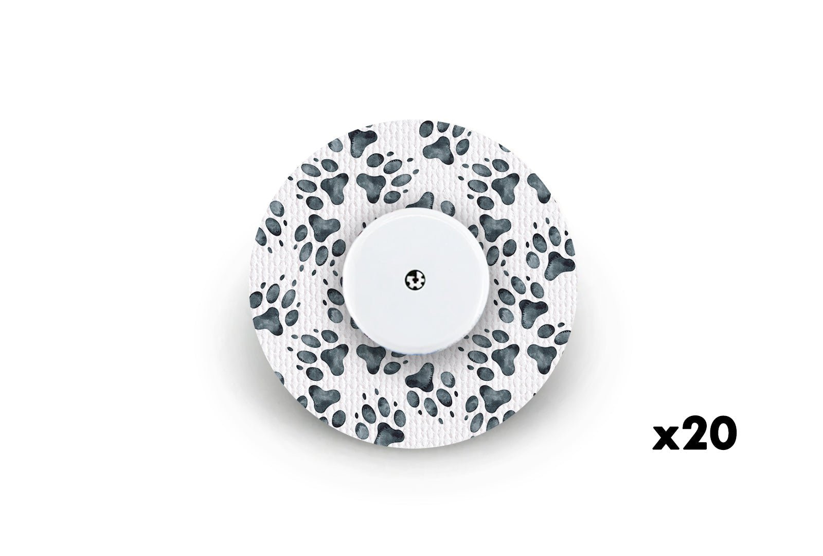 Paw Print Patch for Freestyle Libre 2 diabetes CGMs and insulin pumps