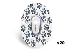 Paw Print Patch for Dexcom G6 / One diabetes CGMs and insulin pumps