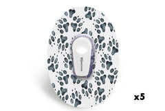 Paw Print Patch for Dexcom G6 / One diabetes CGMs and insulin pumps