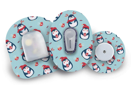 Penguins Patch for Freestyle Libre diabetes CGMs and insulin pumps