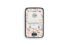  Pink and Yellow Flowers Sticker - Dexcom G6 Receiver for diabetes CGMs and insulin pumps