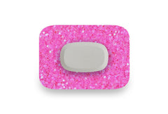 Pink Glitter Patch for GlucoRX Aidex diabetes supplies and insulin pumps