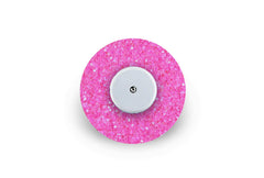 Pink Glitter Patch for Freestyle Libre diabetes supplies and insulin pumps