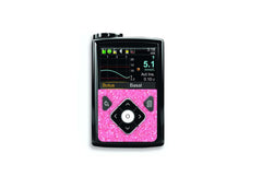 Pink Glitter Sticker for Medtronic Minimed 640g, 680g, 780g diabetes supplies and insulin pumps