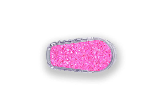 Pink Glitter Sticker for Dexcom G6 / One Sensor diabetes supplies and insulin pumps