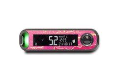 Pink Marble Sticker for Contour Next One diabetes supplies and insulin pumps