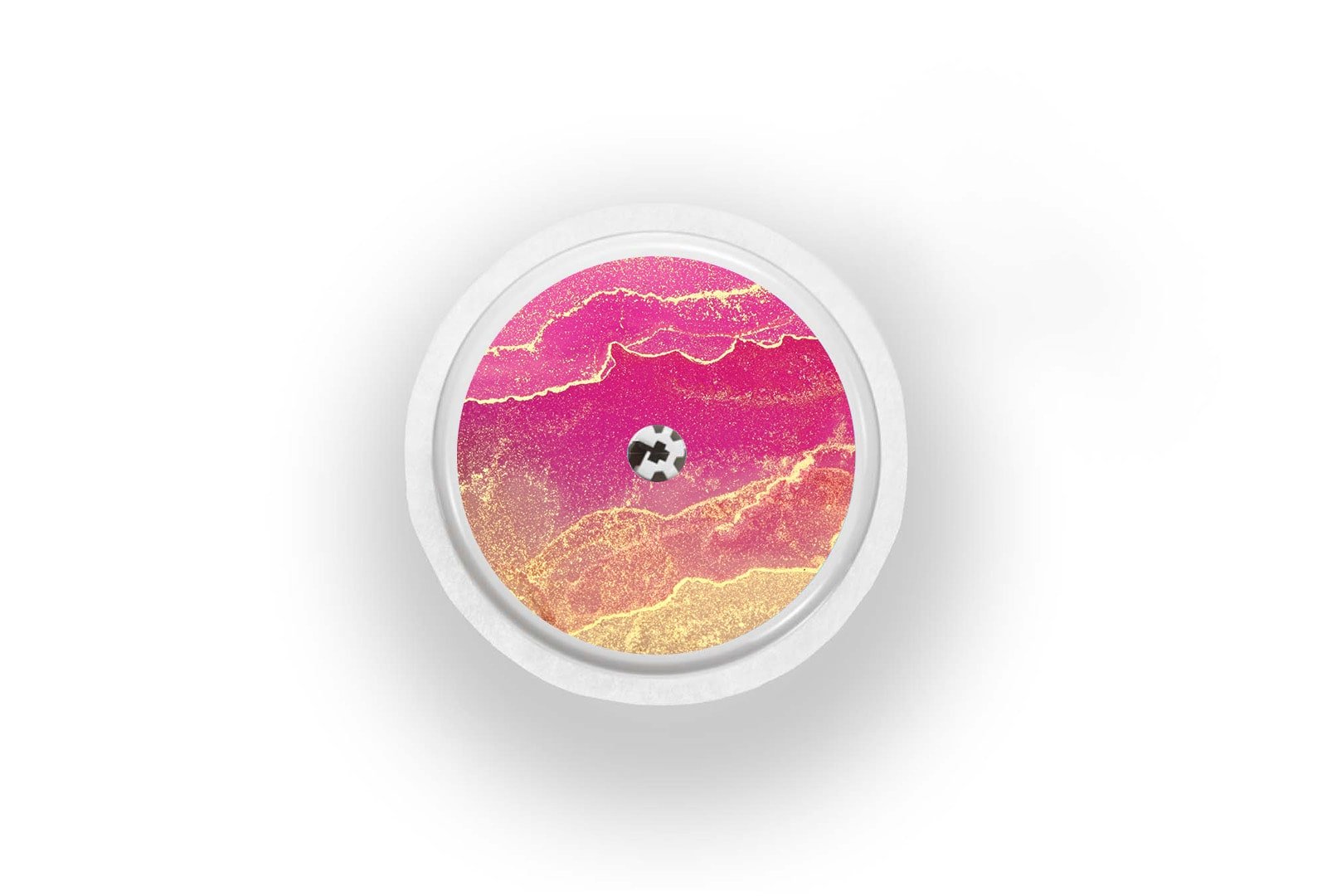 Pink Marble Sticker for Freestyle Libre 1, 2, or 2+ diabetes supplies and insulin pumps