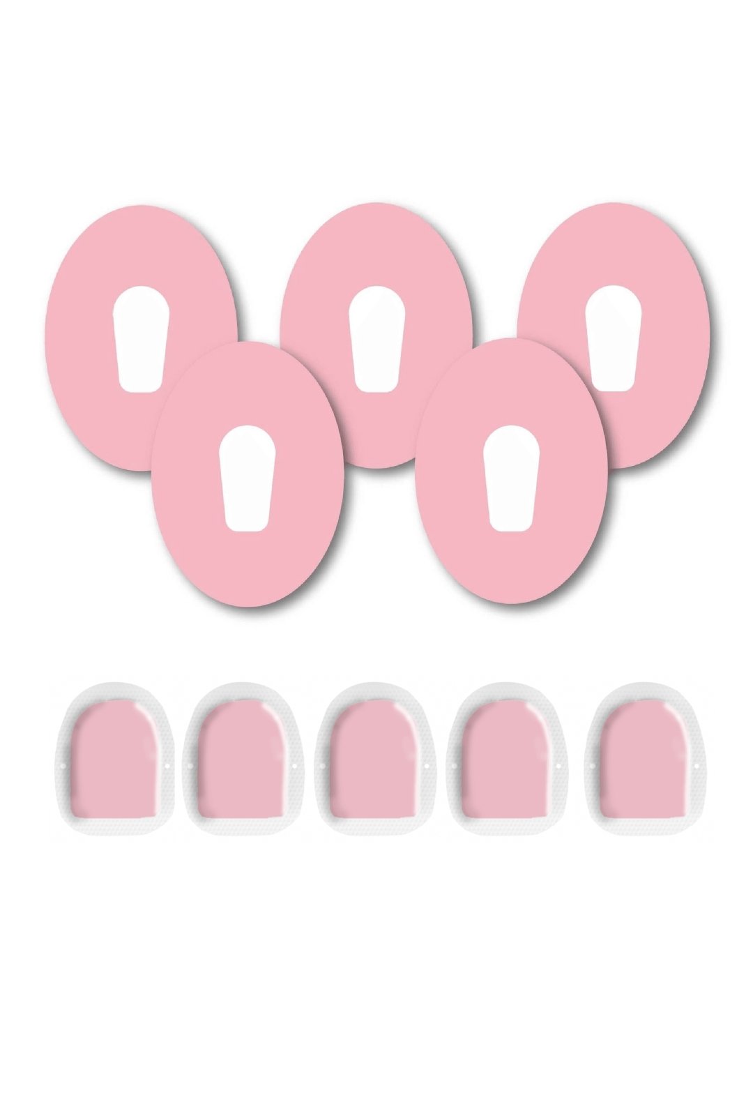 Pink Pastel Patches Matching Set for Dexcom G6 diabetes CGMs and insulin pumps